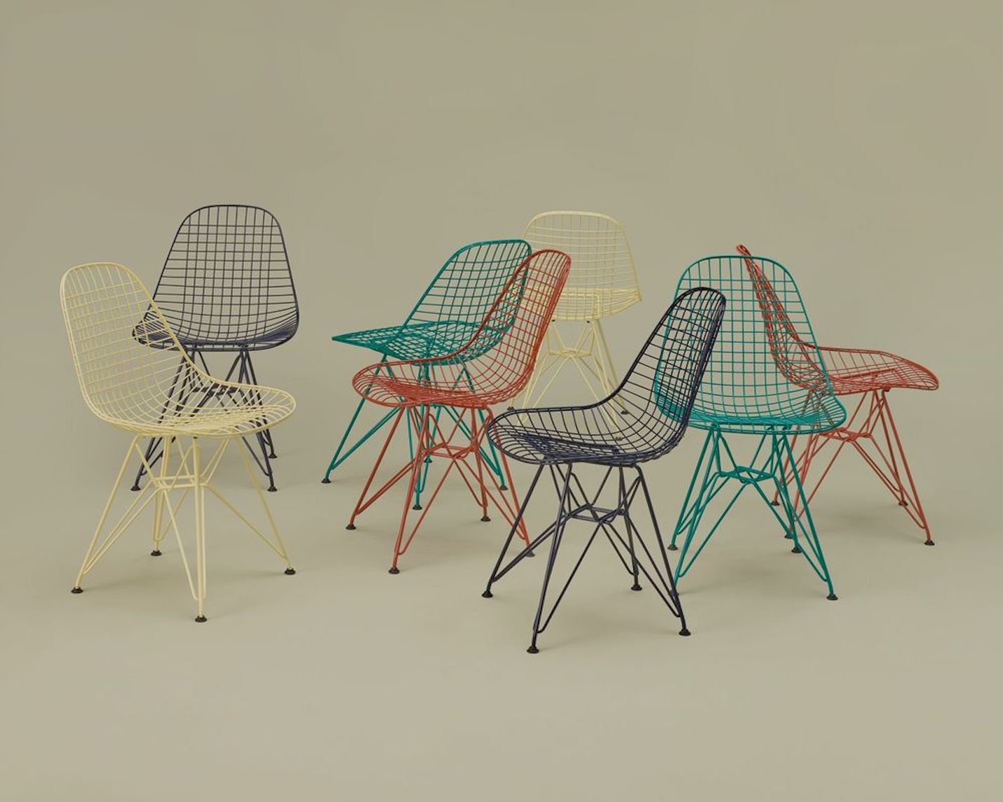 95000→87000ブラック イームズワイヤーチェア Eames Wire Chair