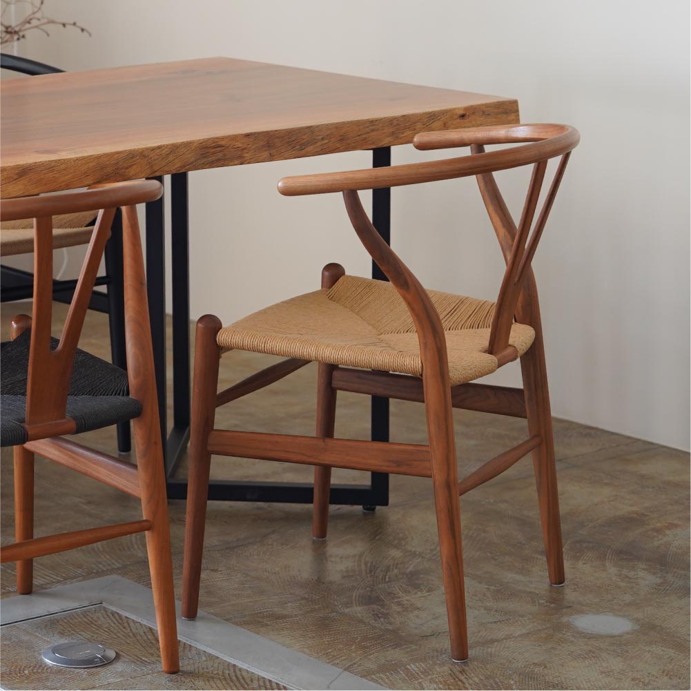 CARL HANSEN & SON （カール・ハンセン＆サン）CH24（Yチェア） ウォールナット/オイル（ブラックペーパーコード）SH43cm ハンス J. ウェグナー