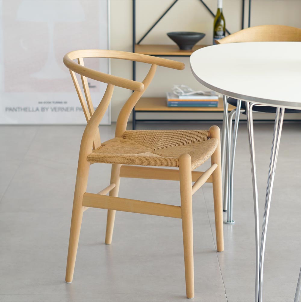 カール・ハンセン＆サン（CARL HANSEN & SON）CH24（Yチェア）ビーチ/ソープフィニッシュ 座面高45cm