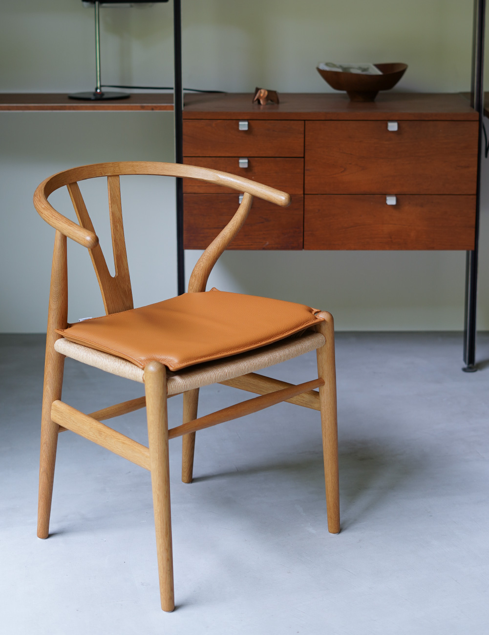 CARL HANSEN & SON（カールハンセン＆サン） CH24（Yチェア）専用本革シートクッション ゴールデンブラウン