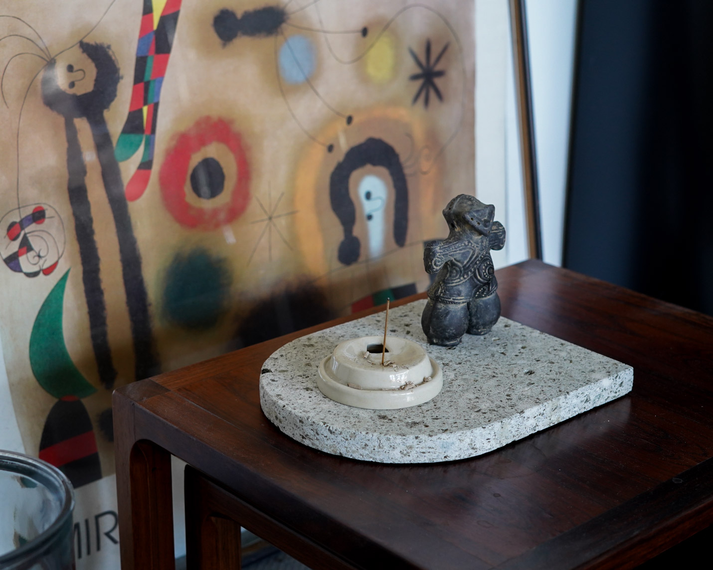 vanillaオリジナル大谷石ハーフラウンドプレート