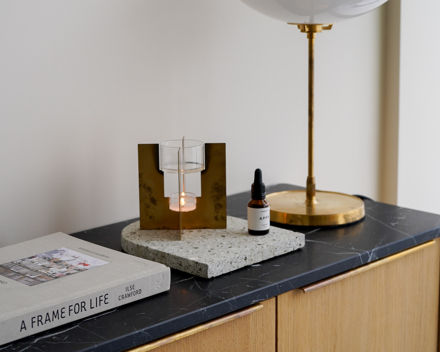 vanillaオリジナル大谷石ハーフラウンドプレート