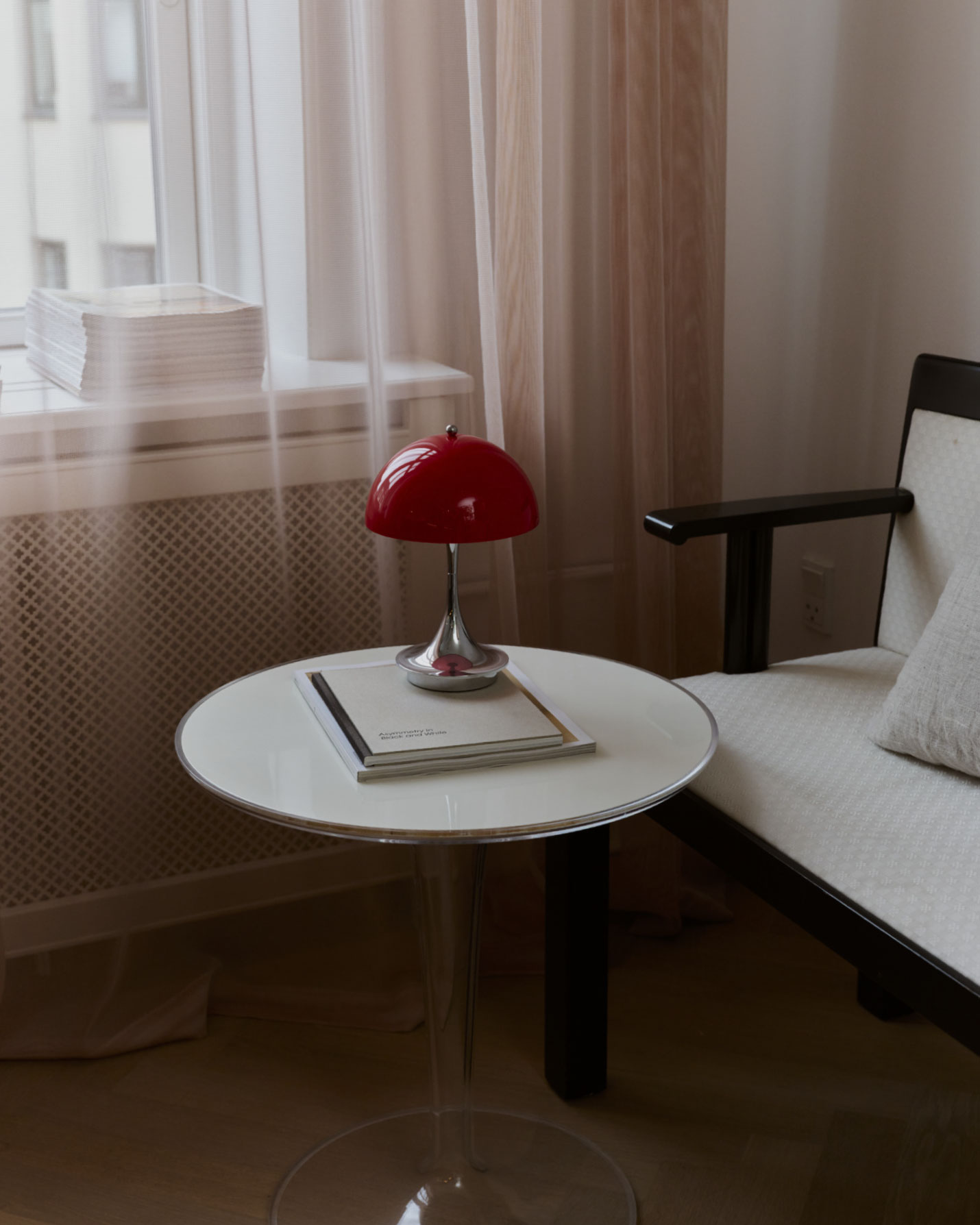 ルイスポールセン（Louis Poulsen） パンテラ 160 ポータブル V3 ORIGINALS オパール・レッド・クローム