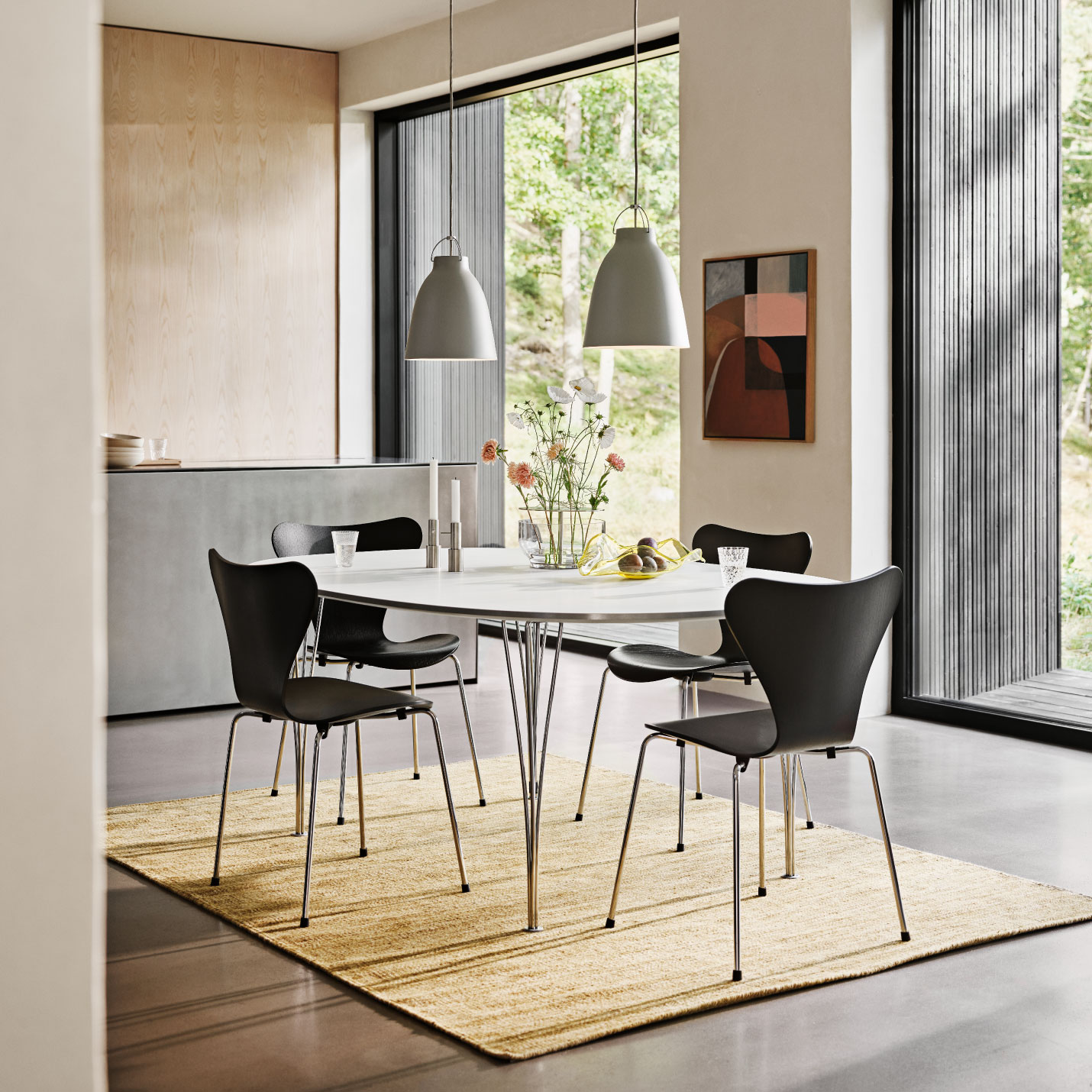 フリッツ・ハンセン（FRITZ HANSEN）スーパー楕円テーブル