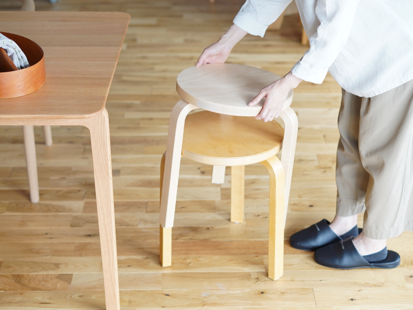 artek (アルテック)  3本脚 スツール stool60 ナチュラル バーチ