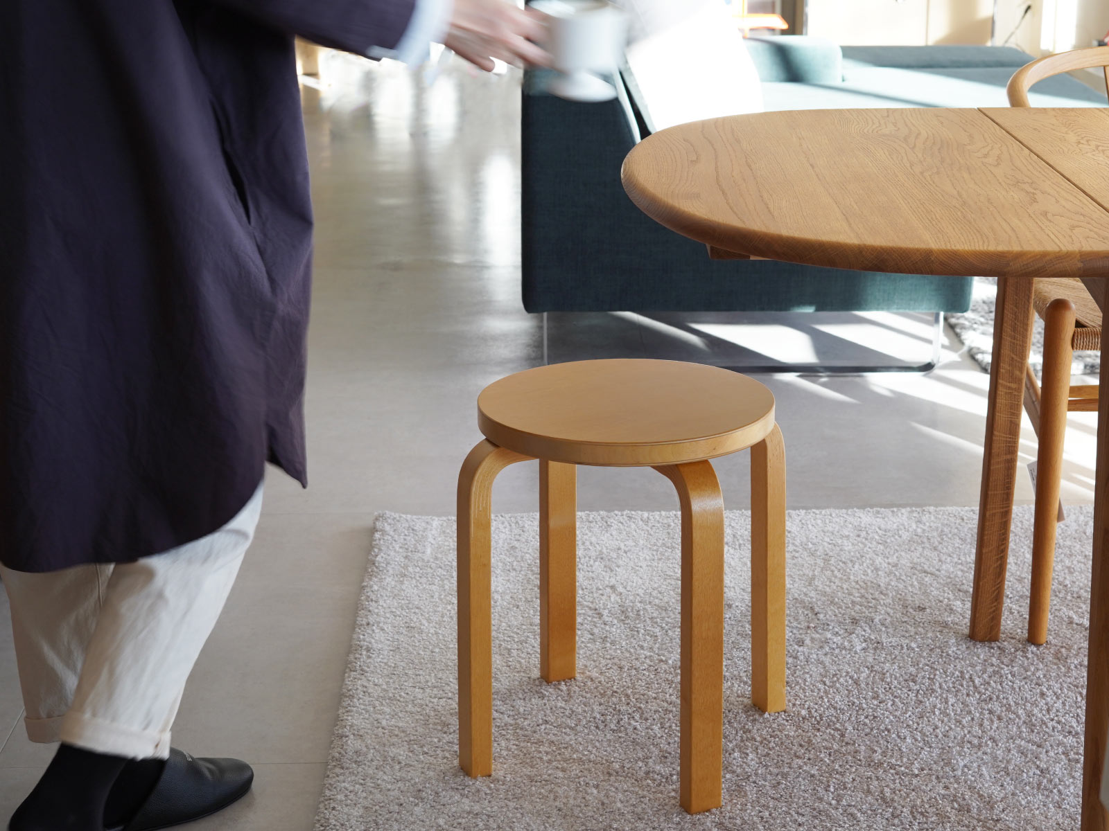 artek (アルテック)  4本脚 スツール stool60 ハニー