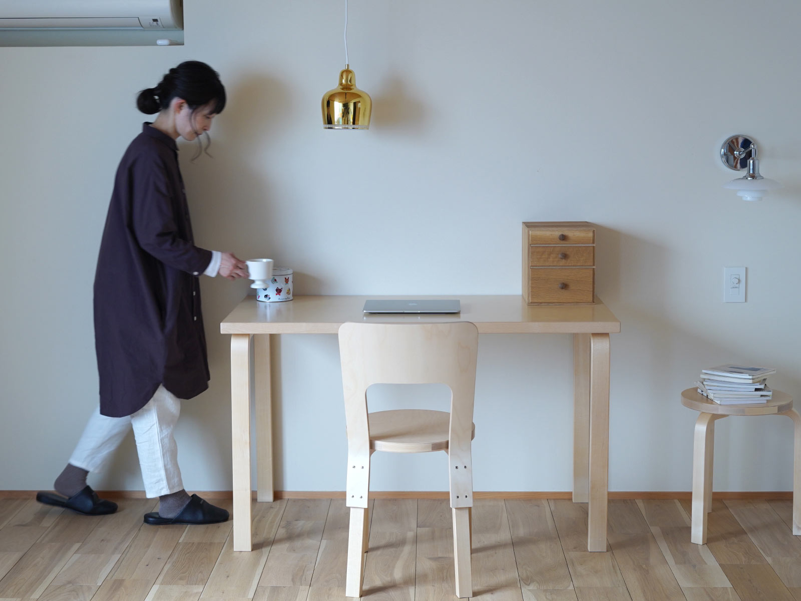 artek (アルテック) テーブル 80A W120×D60×H72cm 長方形 / ナチュラルラッカー