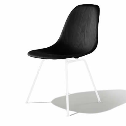 ハーマンミラー（Hermanmiller）イームズ ウッドシェルチェア サイドチェア DWSX エボニー ホワイトベース［DWSX. 91 EN E8］