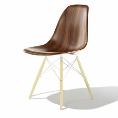 ハーマンミラー（Hermanmiller）イームズ ウッドシェルチェア サイドチェア DWSW ウォールナット ホワイトベース ホワイトアッシュ［DWSW. 91 A2 OU E8］