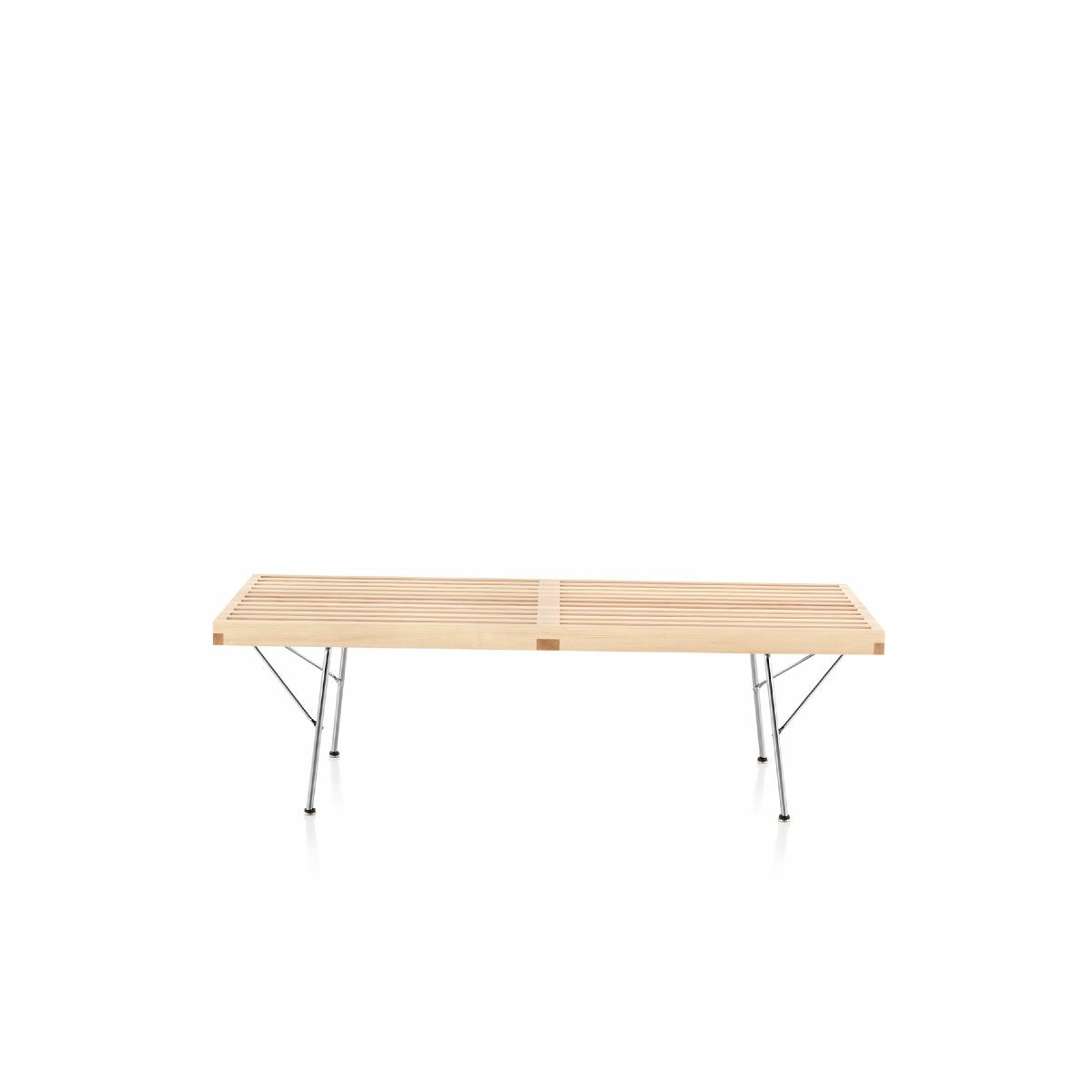 ハーマンミラー（Hermanmiller）ネルソン プラットフォームベンチ メープル メタルベース 1220［PB.48M UL］