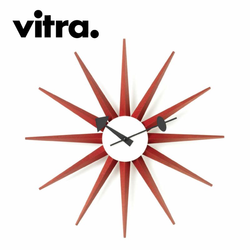 Vitra（ヴィトラ） ネルソン サンバーストクロック レッド商品画像1
