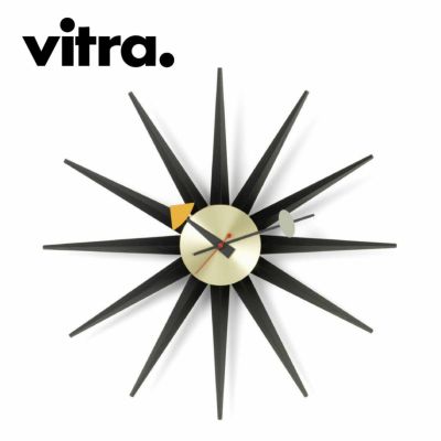 Vitra（ヴィトラ） ネルソン サンバーストクロック ブラック