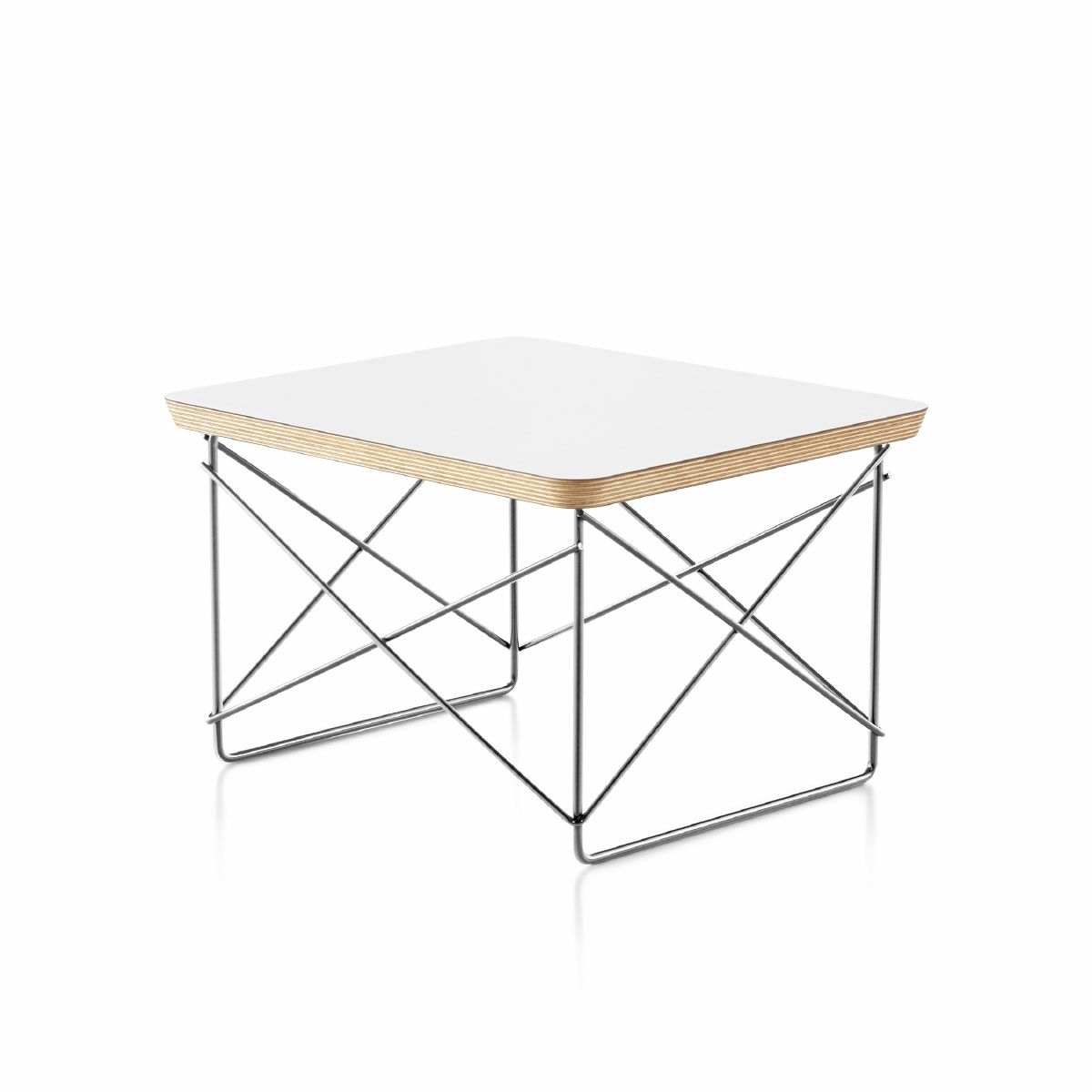ハーマンミラー（Hermanmiller）イームズ ワイヤーベーステーブル LTRT スタジオホワイト×クロームベース［LTRT 98 47］