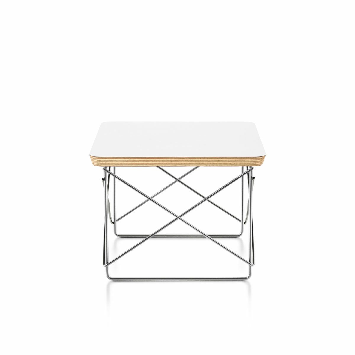 ハーマンミラー（Hermanmiller）イームズ ワイヤーベーステーブル LTRT スタジオホワイト×クロームベース［LTRT 98 47］