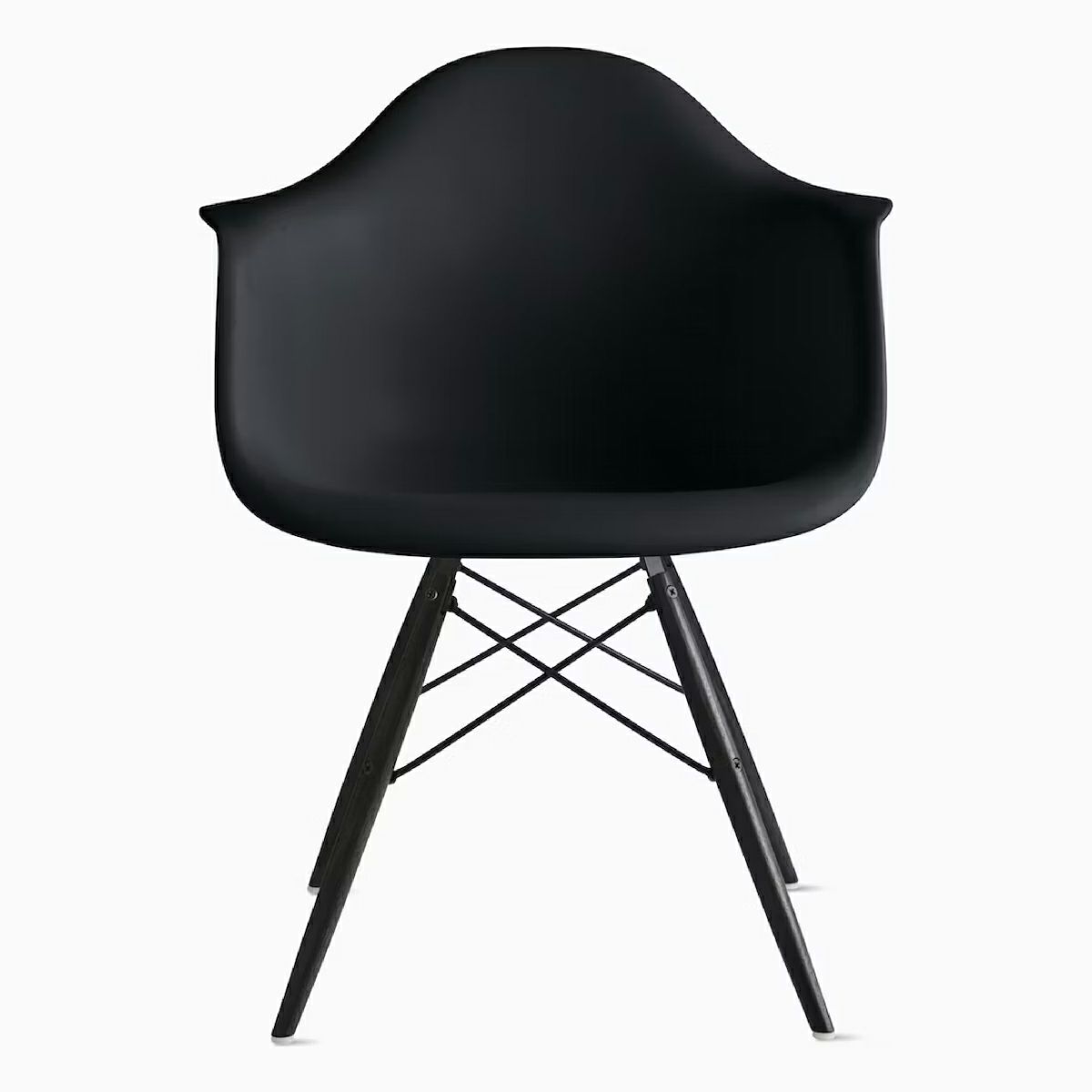 ハーマンミラー（Hermanmiller）イームズ アームシェルチェア DAW ブラック ブラックベース エボニー［DAW. BK EN ZA E8］
