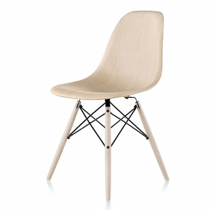 ハーマンミラー（Hermanmiller）イームズ ウッドシェルチェア サイドチェア DWSW ホワイトアッシュ ブラックベース メープル［DWSW. BK UL A2 E8］