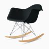 ハーマンミラー（Hermanmiller）イームズ アームシェルチェア RAR ブラック クロームベース ホワイトアッシュ［RAR. 47 A2 ZA］