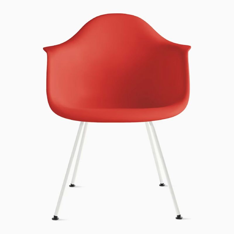 ハーマンミラー（Hermanmiller）イームズ アームシェルチェア DAX レッド ホワイトベース［DAX. 91 ZE E8］