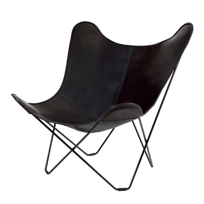 BKF ビーケーエフ バタフライチェア マリポサ ブラック（CUERO BKF BUTTERFLY CHAIR MARIPOSA BLACK） |  インテリアショップvanilla