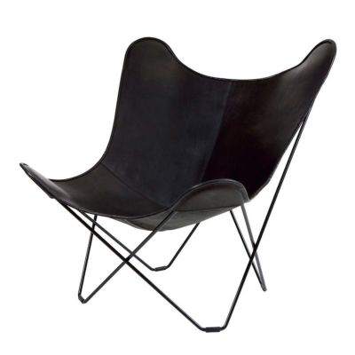 BKF ビーケーエフ バタフライチェア マリポサ ブラック（CUERO BKF BUTTERFLY CHAIR MARIPOSA BLACK）商品画像1