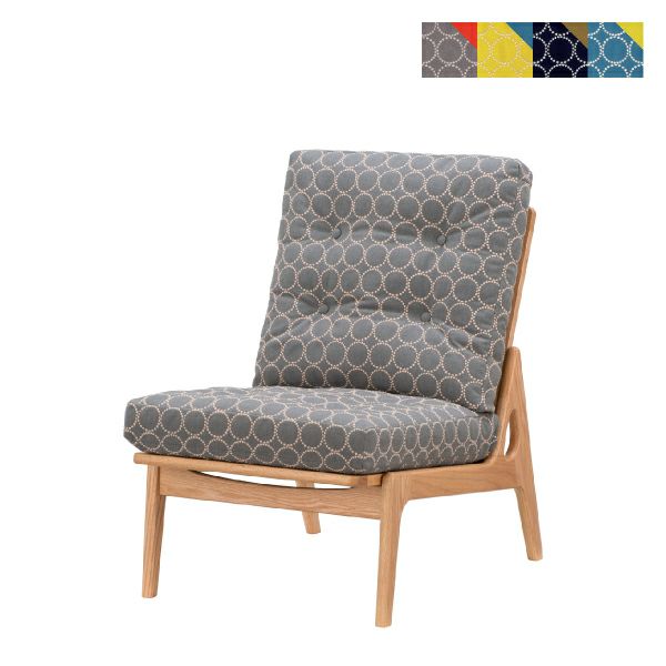 マルニ60+ オークフレームハイバックチェア アームレス ファブリック M-05（ミナペルホネン dop-tambourine）商品画像1