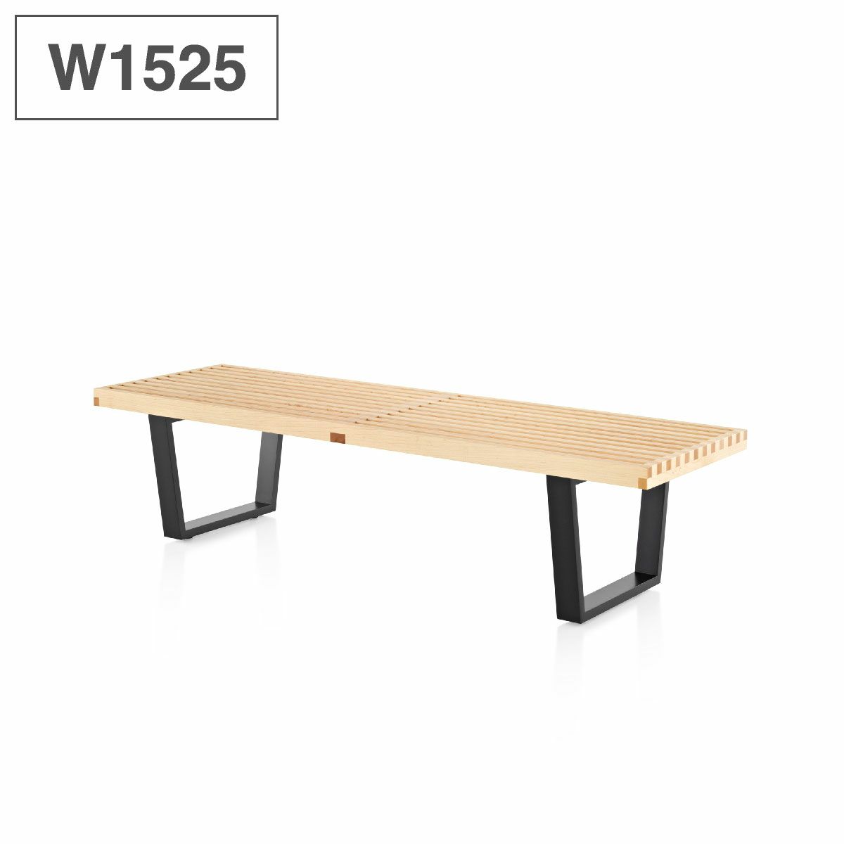 ネルソン プラットフォームベンチ メープル ウッドベース 1525［PB.60W  