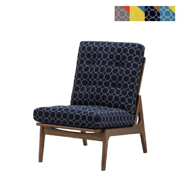 マルニ60+ ウォルナットフレームハイバックチェア アームレス ファブリック M-05（ミナペルホネン dop-tambourine）商品画像1