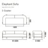 カリモクニュースタンダード エレファントソファ 3シーター（Karimoku New Standard Elephant Sofa 3Seater） 張地：マハラム・モード［U3423］ 商品画像2