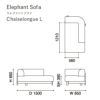 カリモクニュースタンダード エレファントソファ シェーズロング L（左肘）（Karimoku New Standard Elephant Sofa Chaiselongue L） 張地：マハラム・モード［U342Z］ 商品画像2