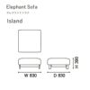 カリモクニュースタンダード エレファントソファ アイランド（Karimoku New Standard Elephant Sofa Island） 張地：マハラム・モード［U3426］ 商品画像2