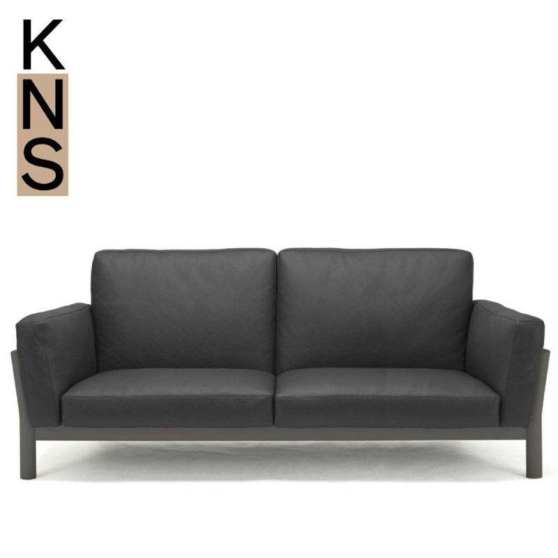 カリモクニュースタンダード キャストールソファ レザー 3シーター（Karimoku New Standard Castor Sofa Leather  3Seater） 張地：レザー[W3453]商品画像1