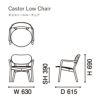 カリモクニュースタンダード キャストールローチェア （Karimoku New Standard Castor Low Chair）[W3440A] 商品画像2