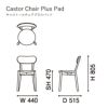 カリモクニュースタンダード キャストールチェアプラスパッド （Karimoku New Standard Castor Chair Plus Pad）[C3435B] 商品画像2