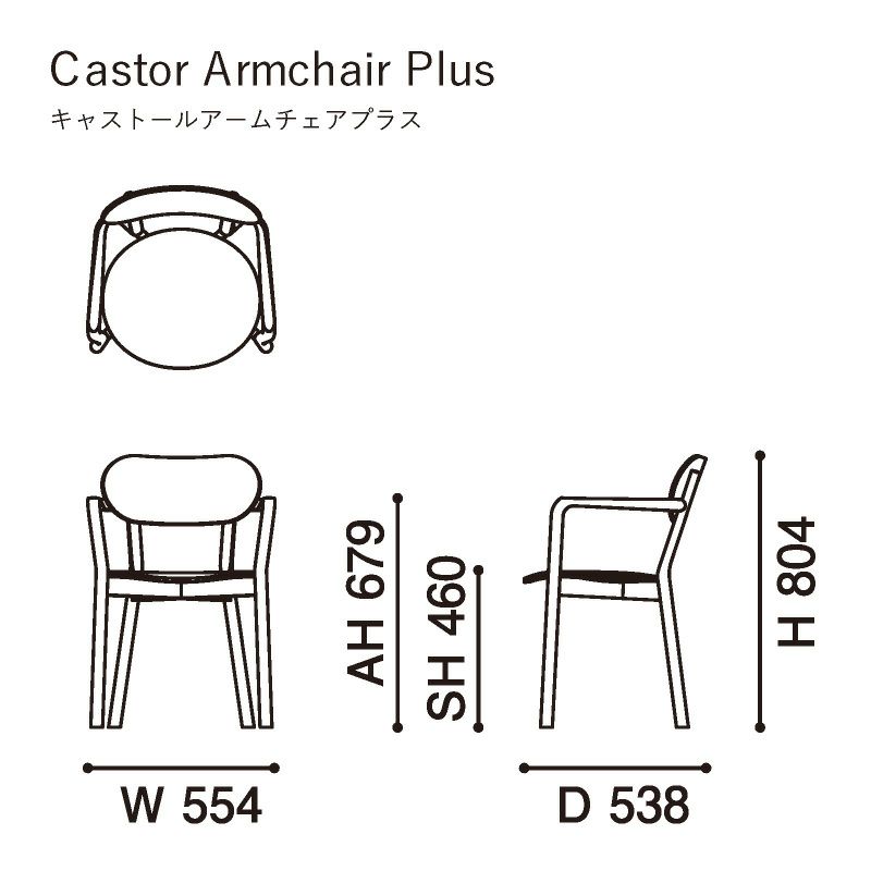 カリモクニュースタンダード キャストールアームチェアプラス （Karimoku New Standard Castor Armchair Plus）[C3430A] 商品画像2