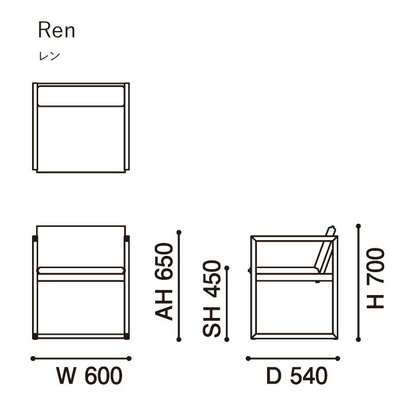 カリモクニュースタンダード レン （Karimoku New Standard Ren） 張地：布（スティールカットトリオ3/ベージュ）[W3400CNO] 商品画像2