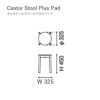 カリモクニュースタンダード キャストールスツールプラスパッド （Karimoku New Standard Castor Stool Plus Pad）[P346X] 商品画像4