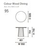 カリモクニュースタンダード カラーウッドダイニング 95 プレーン（Karimoku New Standard Colour Wood Dining 95）［D342FDZN-C］ 商品画像3