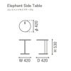 カリモクニュースタンダード エレファントサイドテーブル （Karimoku New Standard Elephant Side Table ）[T342CC] 商品画像3