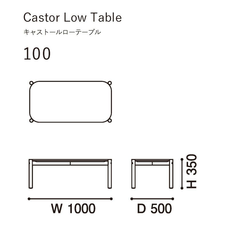 カリモクニュースタンダード キャストールローテーブル 100（Karimoku New Standard Castor Low Table 100） ピュアオーク［T344GBME］ 商品画像4