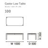 カリモクニュースタンダード キャストールローテーブル 100（Karimoku New Standard Castor Low Table 100） ピュアオーク［T344GBME］ 商品画像4