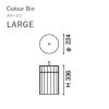 カリモクニュースタンダード カラービン （Karimoku New Standard Colour Bin） ラージ［P347ABZG］ 商品画像5