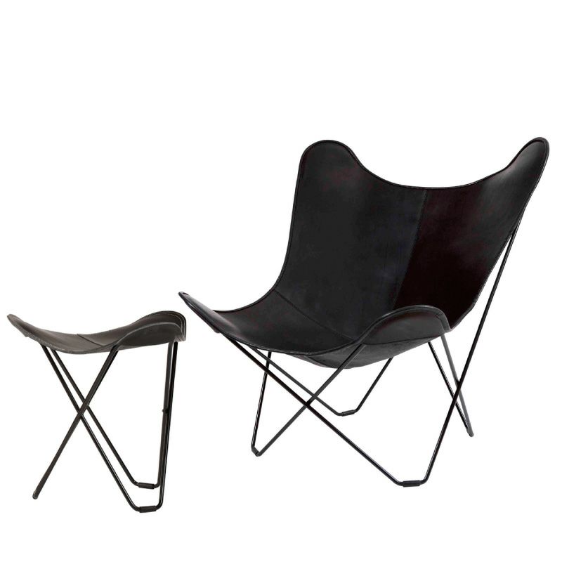 CUERO（クエロ） BKFチェア マリポサ ブラック／フラインググース