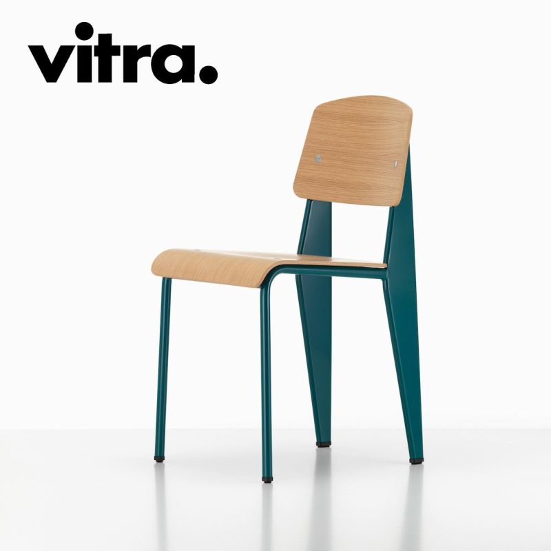 Vitra（ヴィトラ） スタンダードチェア（Standard Chair）プルーヴェブルーディナスティ（Prouv&#233; Bleu Dynastie）商品画像1