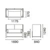 カリモクニュースタンダード フェンスソファ 2シーター（KARIMOKU NEW STANDARD Fence Sofa 2Seater） 張地：マハラム・モード[U3442] 商品画像2