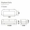 カリモクニュースタンダード エレファントソファ 3シーター（Karimoku New Standard Elephant Sofa 3Seater） 張地：クヴァドラ・コーダ2 [U3423］ 商品画像2