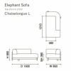 カリモクニュースタンダード エレファントソファ シェーズロング L（左肘）（Karimoku New Standard Elephant Sofa Chaiselongue L） 張地：クヴァドラ・コーダ2 [U342Z］ 商品画像2