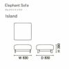 カリモクニュースタンダード エレファントソファ アイランド（Karimoku New Standard Elephant Sofa Island） 張地：クヴァドラ・コーダ2 [U3426］ 商品画像2