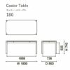カリモクニュースタンダード キャストールテーブル リノリウム 180 （Karimoku New Standard Castor Table Linoleum 180） ［D343MIQE］ 商品画像2