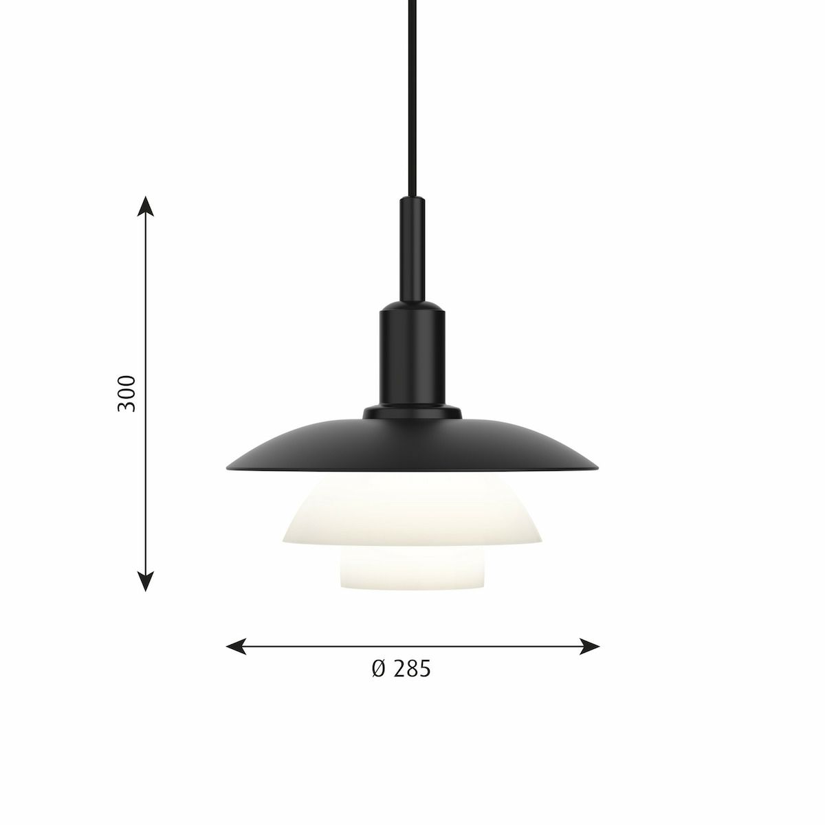 ルイスポールセン（Louis Poulsen） PH 3/3 ペンダント / メタル+乳白ガラス