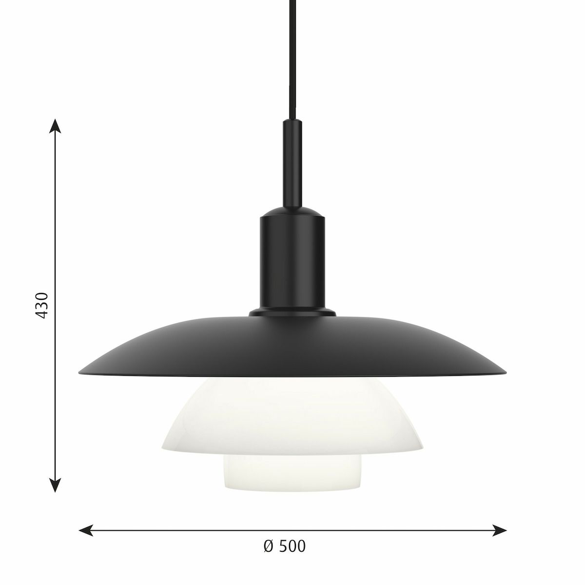 ルイスポールセン（Louis Poulsen） PH 5/5 ペンダント / メタル+乳白ガラス